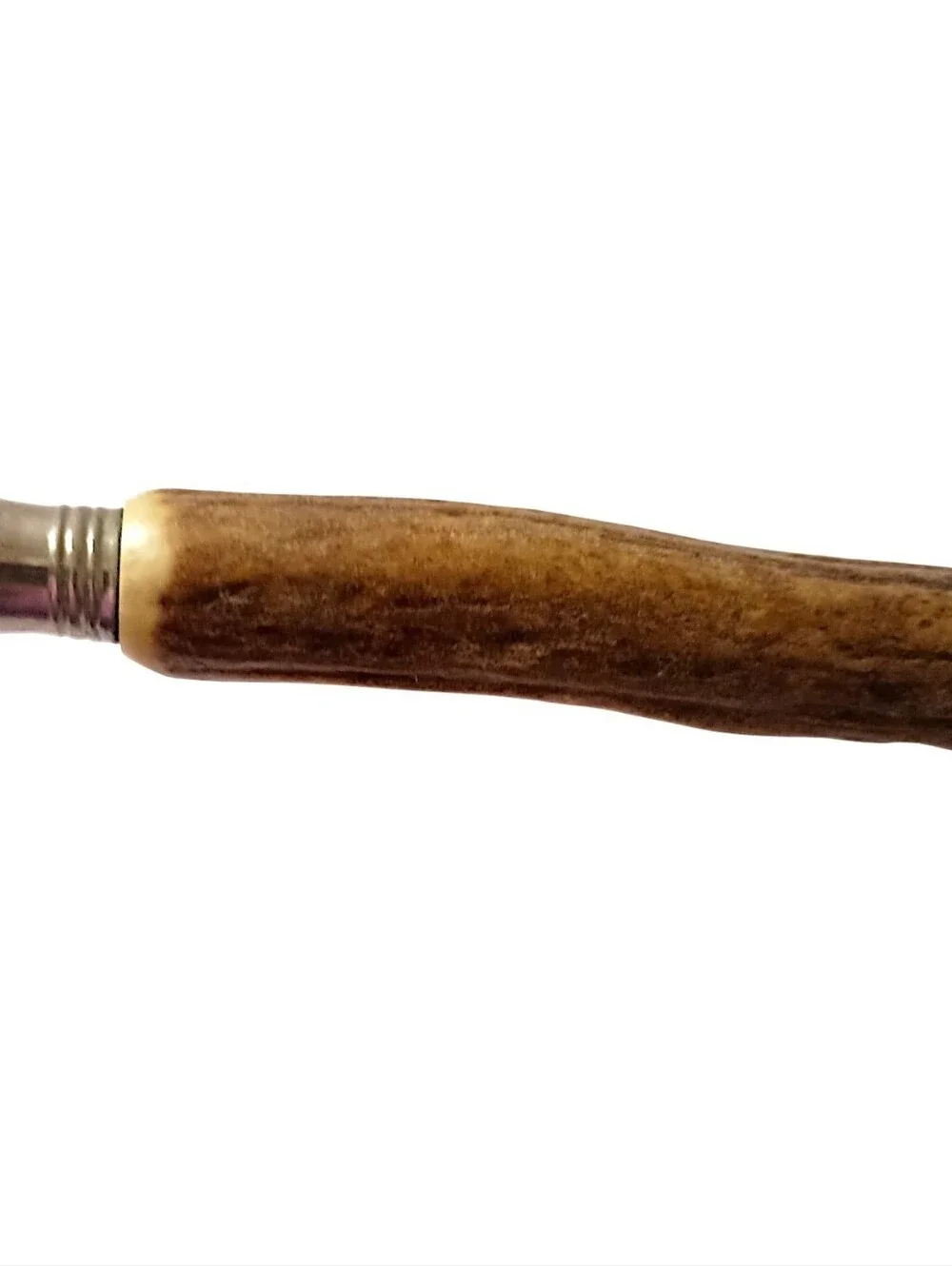 Vintage Solingen Knife Sharpener Steel Rod Stag Horn Antler Handle Germany